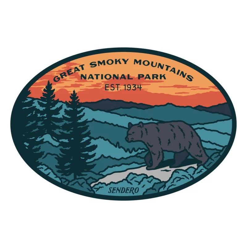 Smoky Mountains National Park Sticker | Sendero Provisions