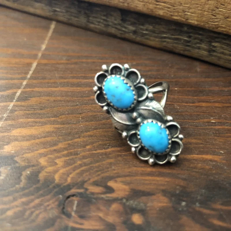 Stacked Turquoise Ring | Vintage - Vintage - Double