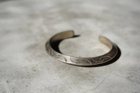 Stamped Silver Cuff | Vintage - Vintage - Native American -