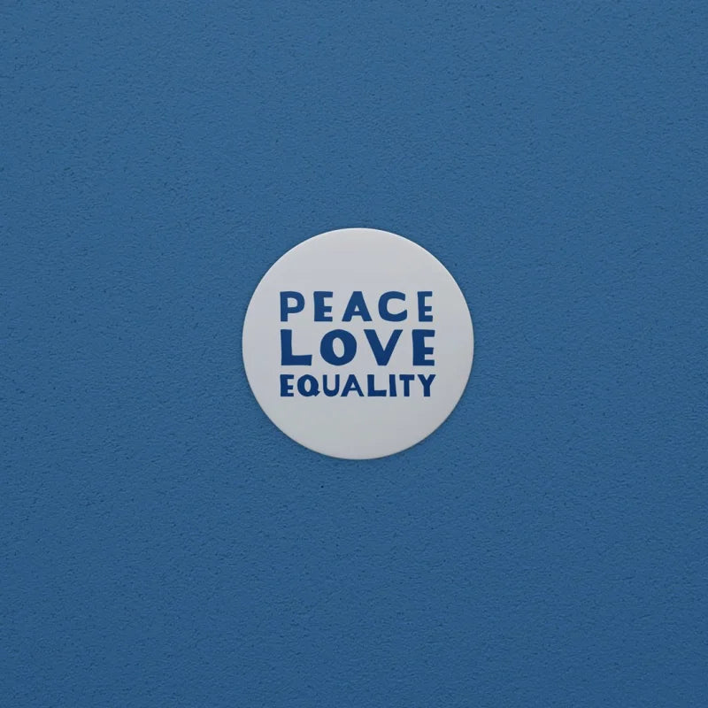 Sticker | Peace Love Equality Support Change - White Ballad