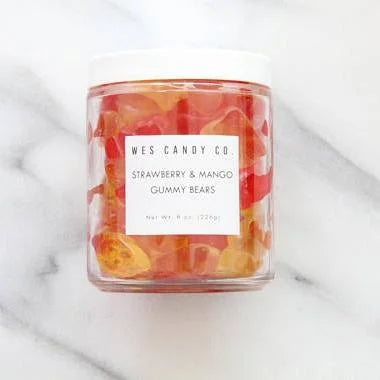 Strawberry Mango Gummy Bears | Wes Candy Co. - Pantry -