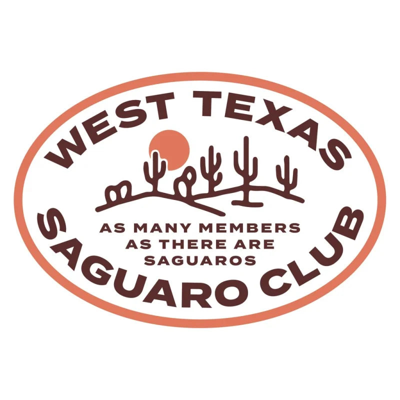 Texas Saguaro Club Sticker | Sendero Provisions Co. -