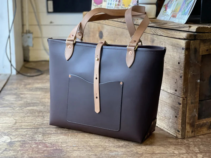 Tote Bag | Handcrafted By Soso - Brown English Bridle - Bags