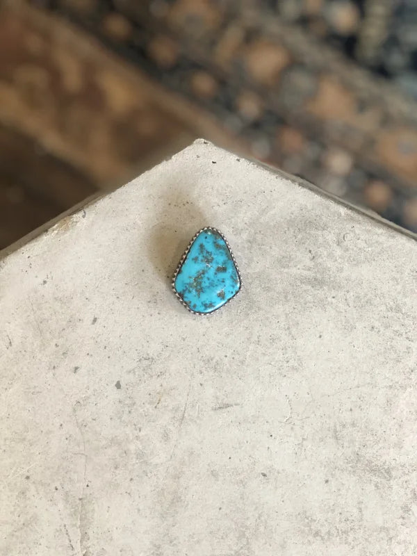 Turquoise Diamond Shaped Pendant | Vintage - Vintage -