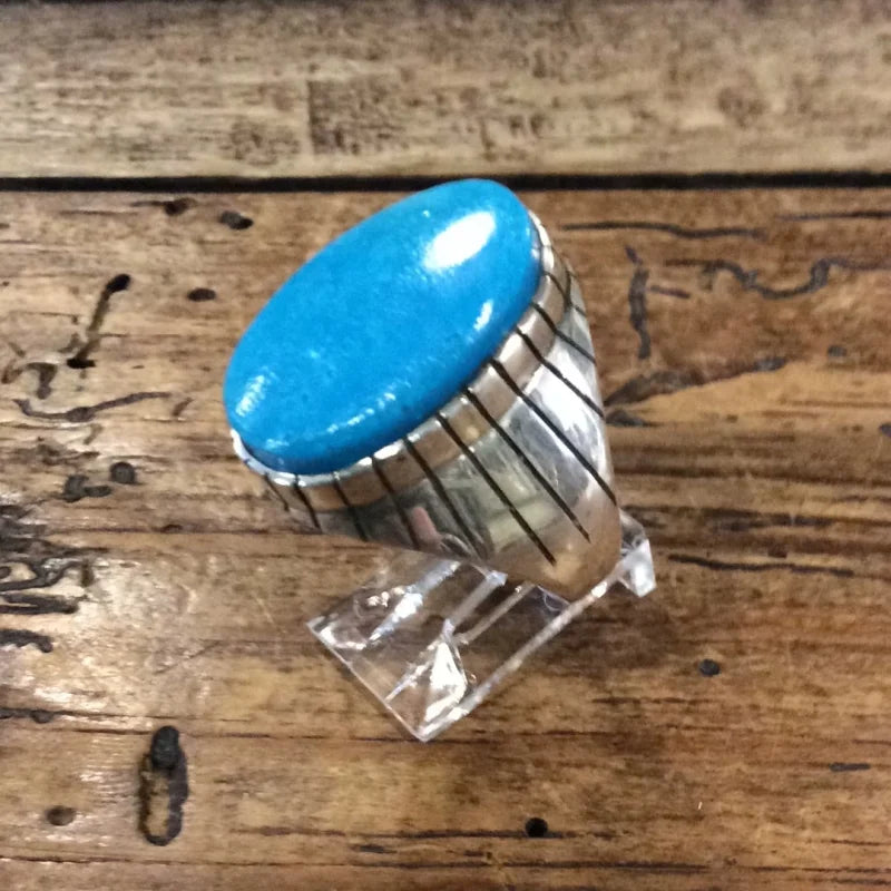 Turquoise Oval Ring | Vintage - Jewelry - Turquoise