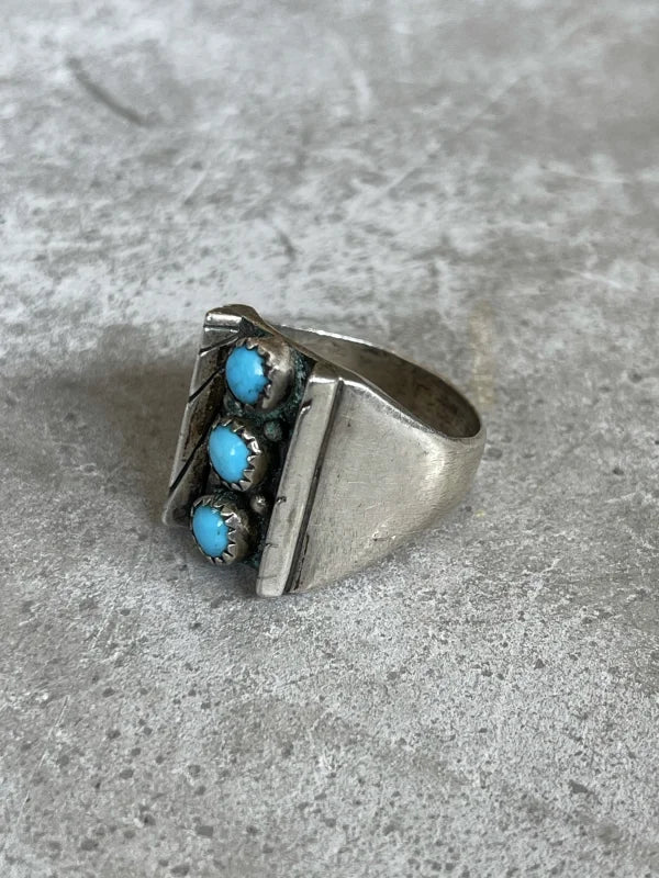 Turquoise Trio Ring | Vintage - Jewelry - Turquoise Ring -