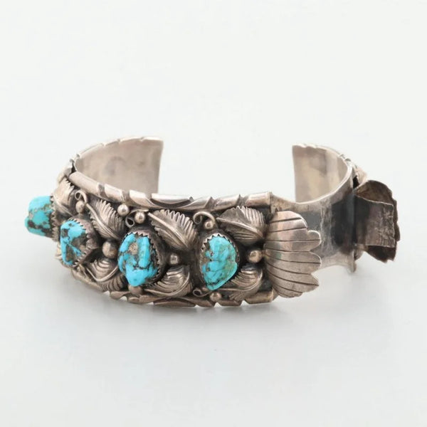 Turquoise Watch Cuff Vintage Navajo Jewelry Authentic Turquoise Watch Band Ballad of the Bird Dog