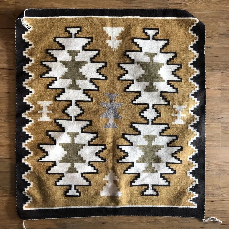 Southwestern-style woven Two Grey Hills Rug showcasing traditional grey hills pattern