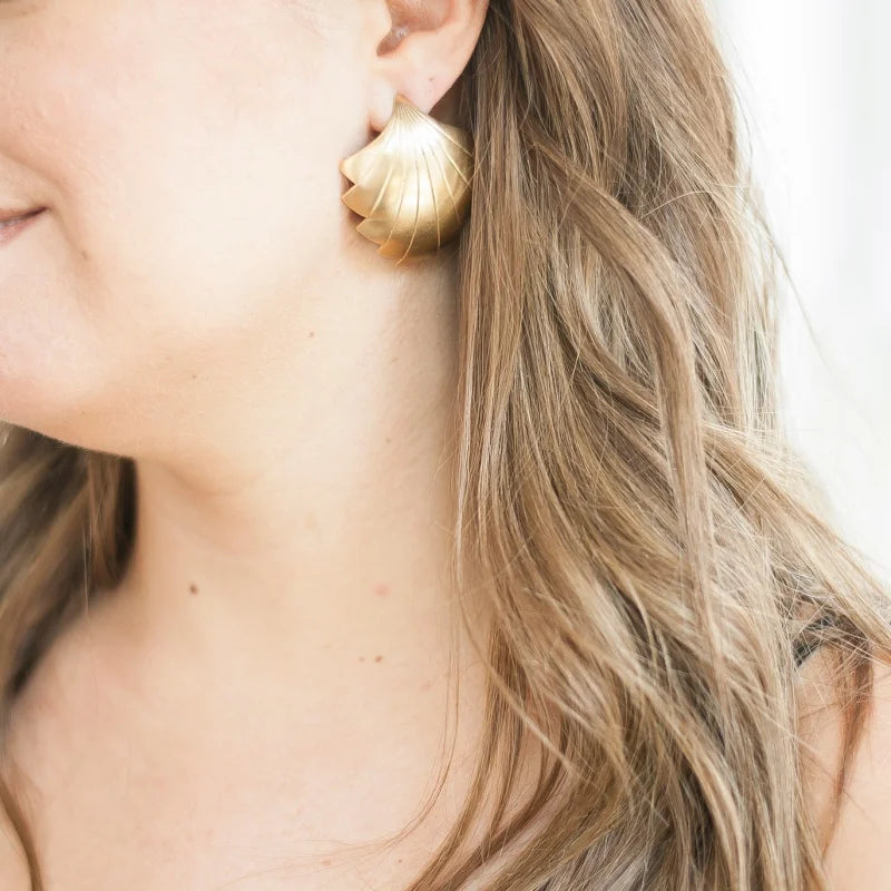 Vintage Deco Shell Earrings | Michelle Starbuck Designs -