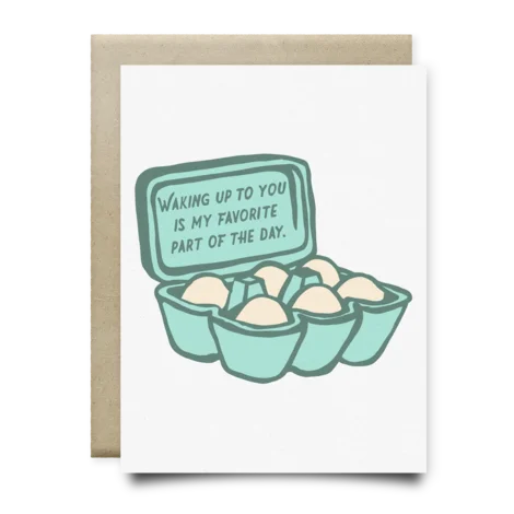 Waking Up To You Card | Anvil Cards - Stickers And Patches