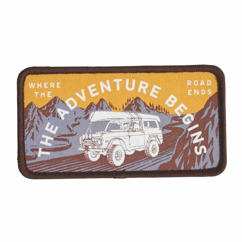 Where The Road Ends Patch | Sendero - Gold/purple - Stickers