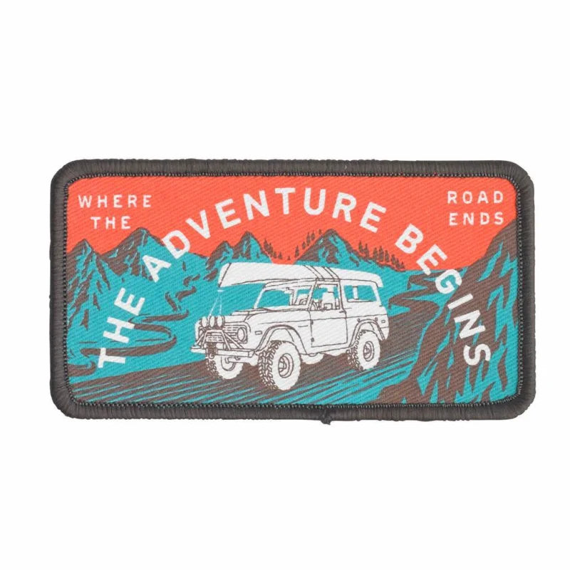 Where The Road Ends Patch | Sendero - Red/blue - Stickers