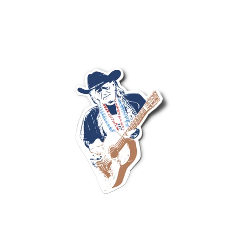 Willie Nelson Sticker | Anvil Cards - Stickers And Patches
